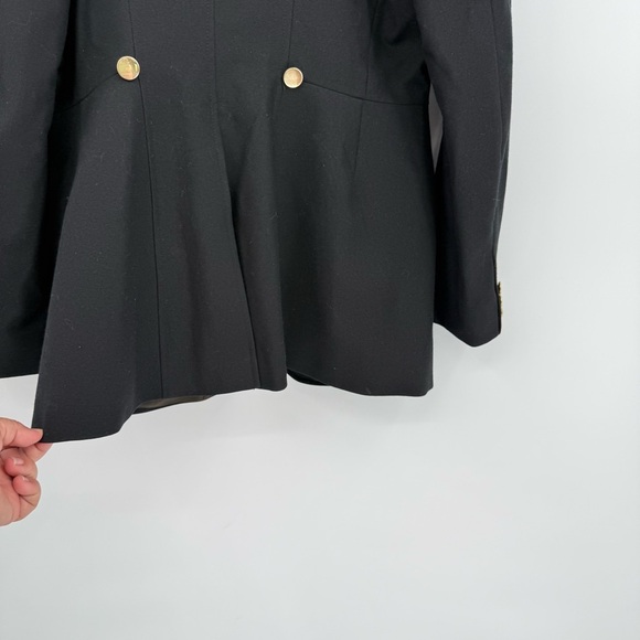 Beaufort Wool Riding Coat Women’s Size 16 L Gold Buttons Back Vent Lined - Picture 6 of 10